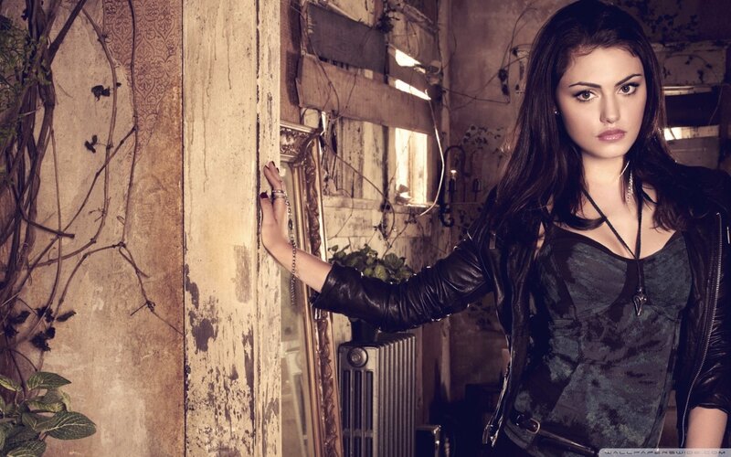 Woman in Leather Jacket — Brown, Dramatic, Photograph, Leather Jacket, Vines, Radiator