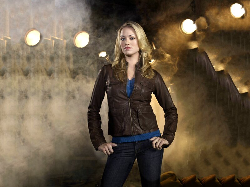 Woman in Leather Jacket — Brown, Dramatic, Photograph, Smoke, Lights