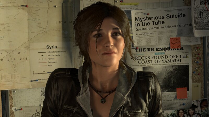Woman in Leather Jacket — Brown, Serious, 3d Render, Map