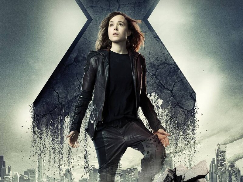 Woman in Leather Jacket — Gray, Dramatic, Photograph