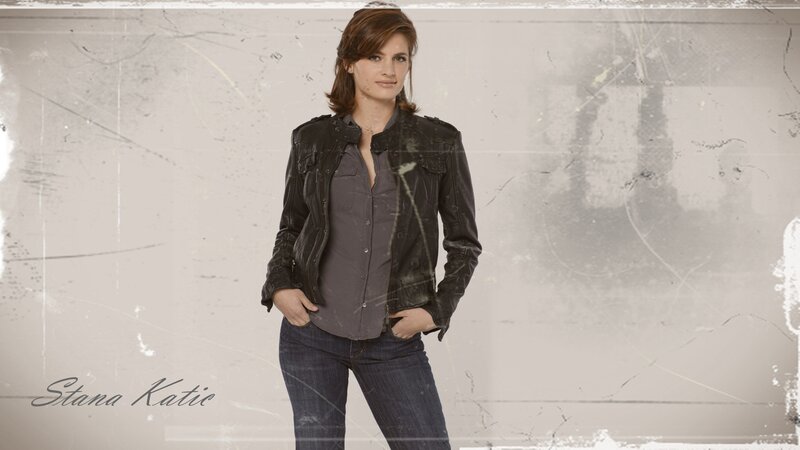 Woman in Leather Jacket — Gray