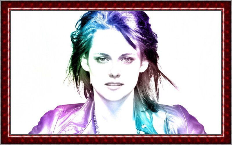 Woman in Leather Jacket — Purple, Dramatic, Photograph, Leather Jacket