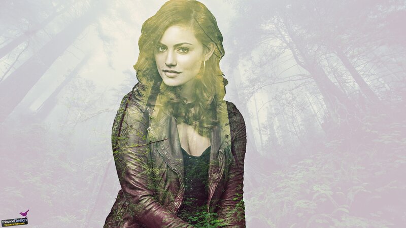 Woman in Leather Jacket — Purple, Mysterious