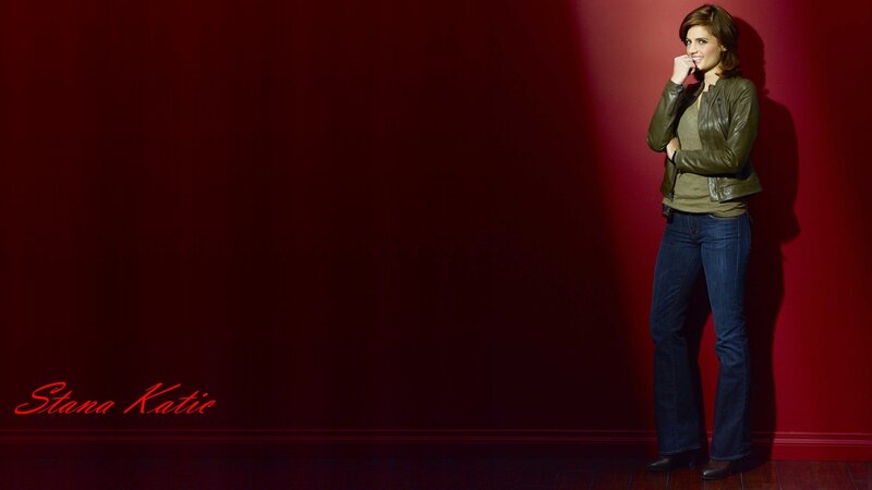 Woman in Leather Jacket — Red, Dramatic