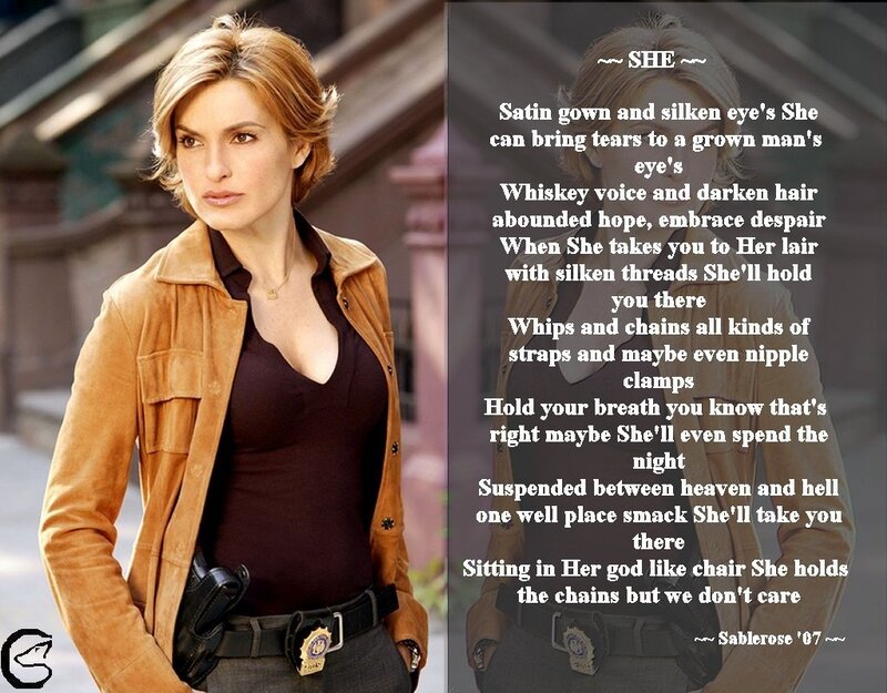 Woman in leather jacket with poem