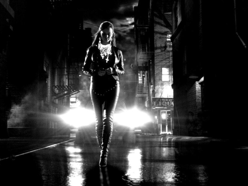 Woman in Leather Outfit — Black, Dramatic, Night, Photograph, Leather Jacket