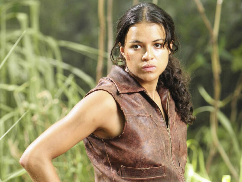 Woman in Leather Vest — Brown