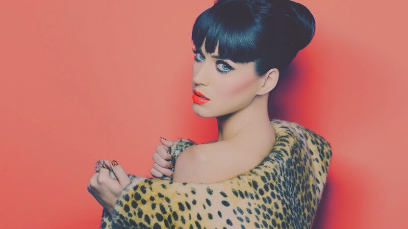 Woman in Leopard Coat — Red, Dramatic, Photograph