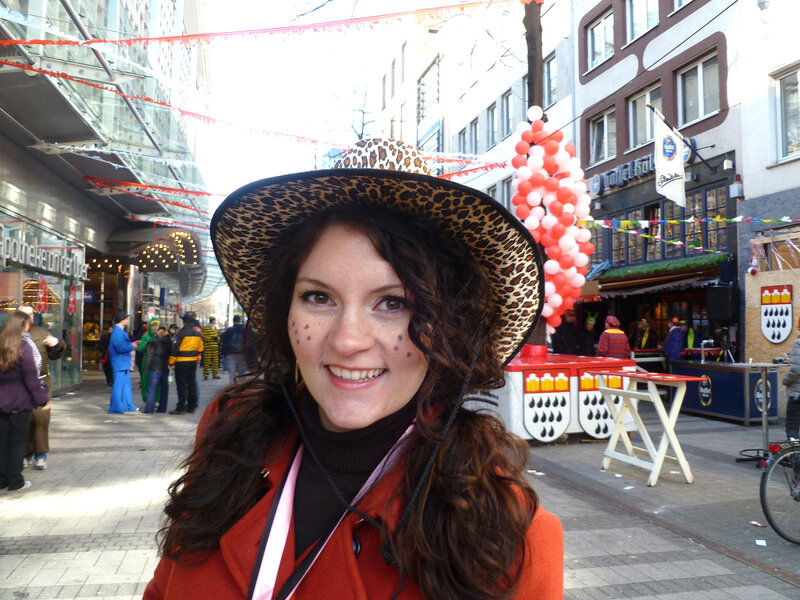 Woman in Leopard Hat — Brown