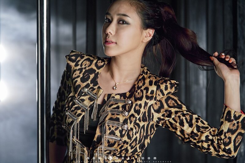 Woman in Leopard Jacket — Black, Dramatic, Photograph, Necklace