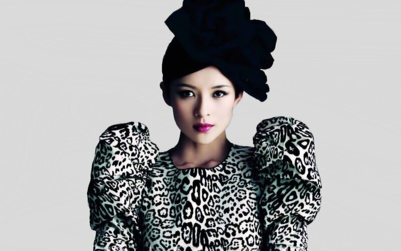 Woman in Leopard Print Dress — White