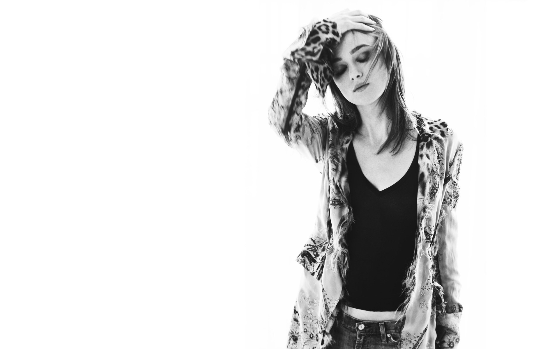 woman in leopard print jacket