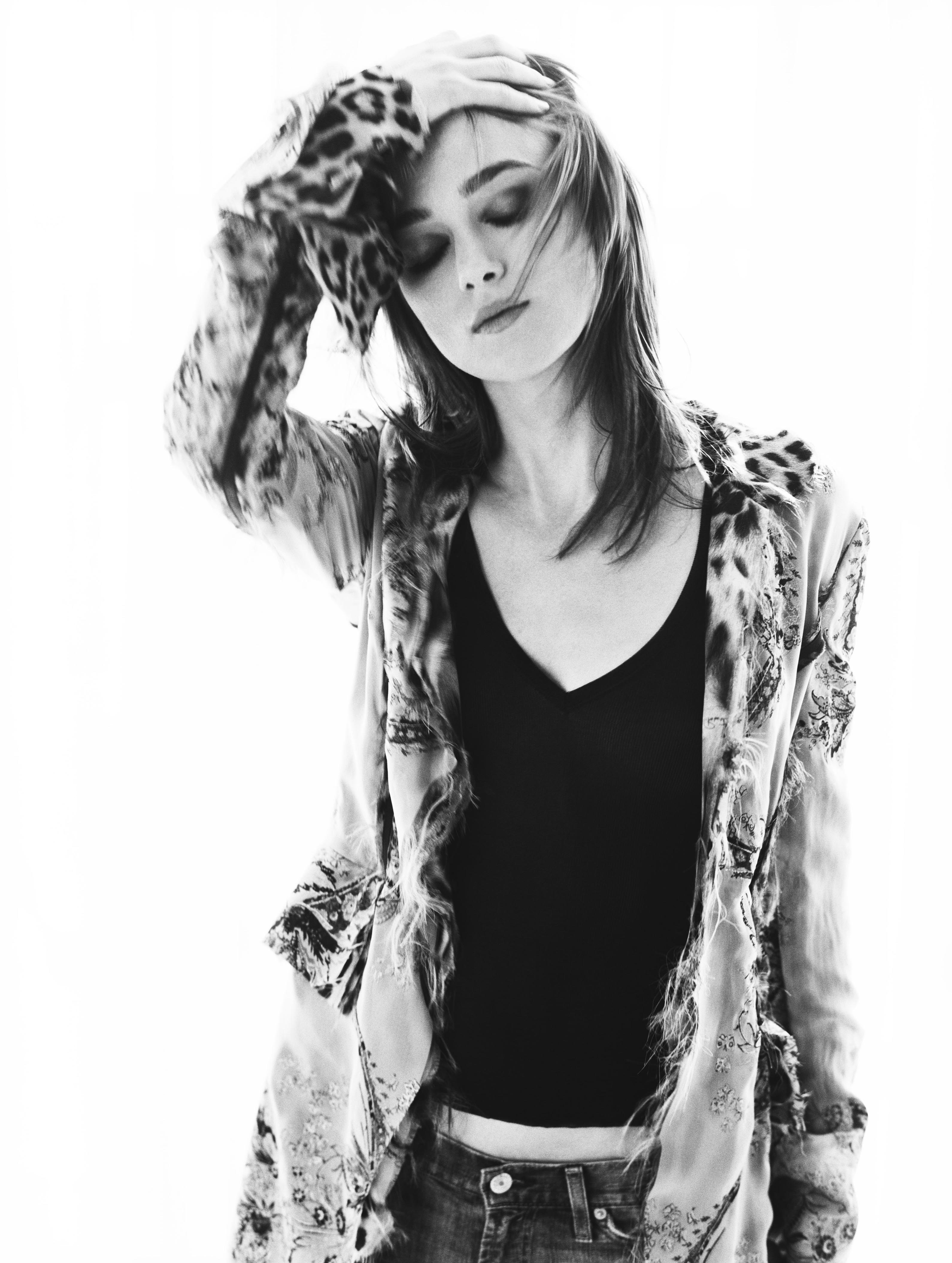 woman in leopard print jacket