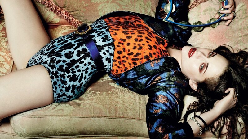 woman in leopard print outfit