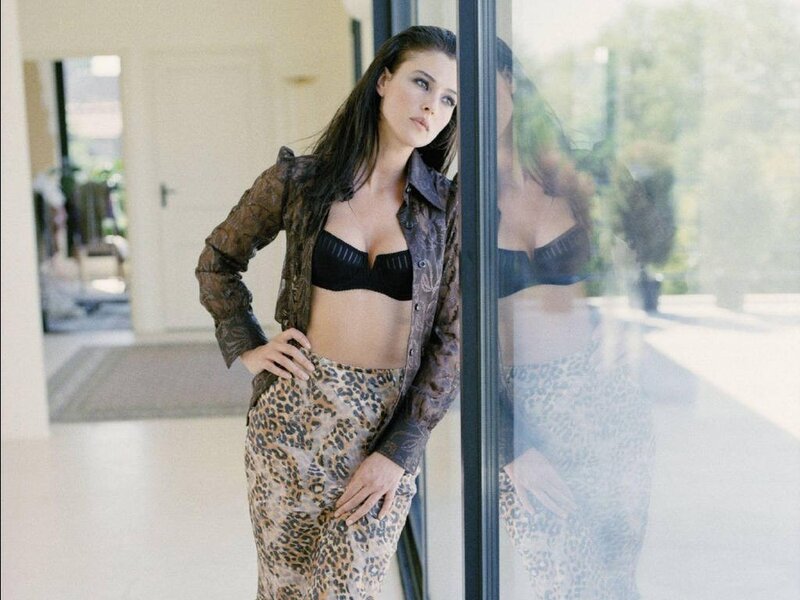 woman in leopard print outfit