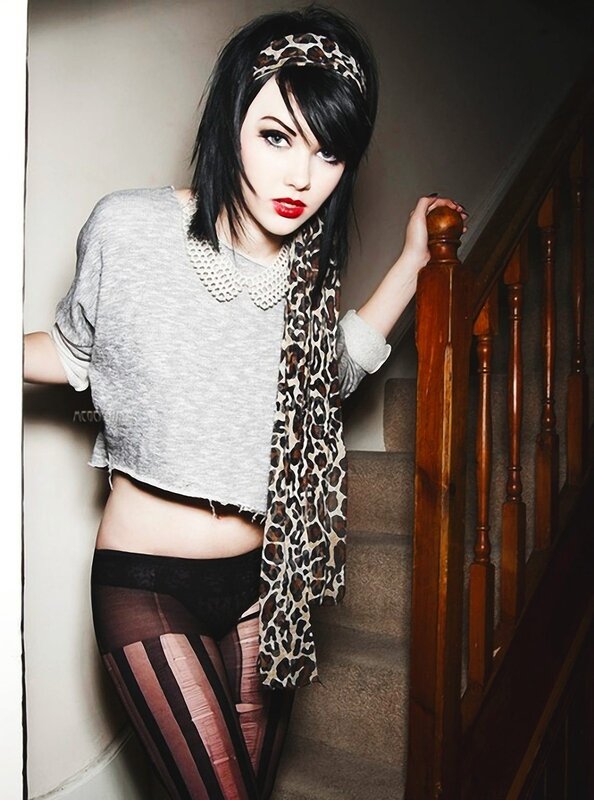 woman in leopard print scarf