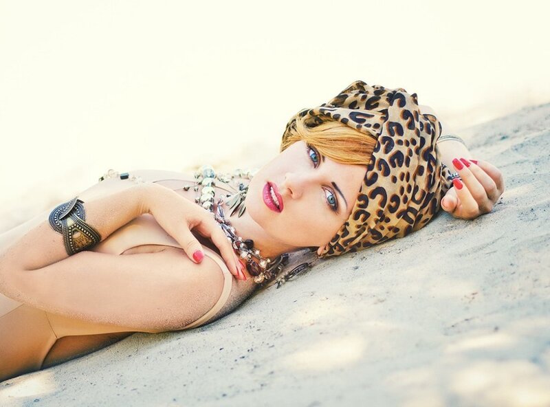 Woman in Leopard Print — Tan