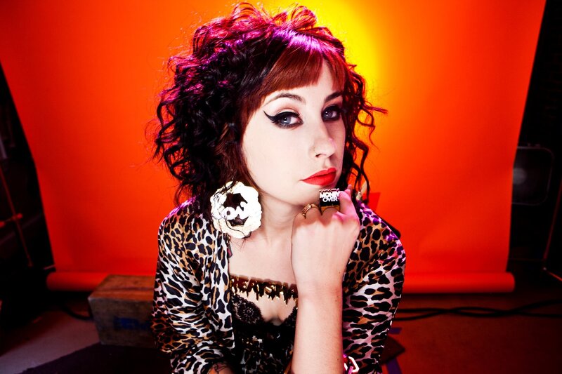 woman in leopard print