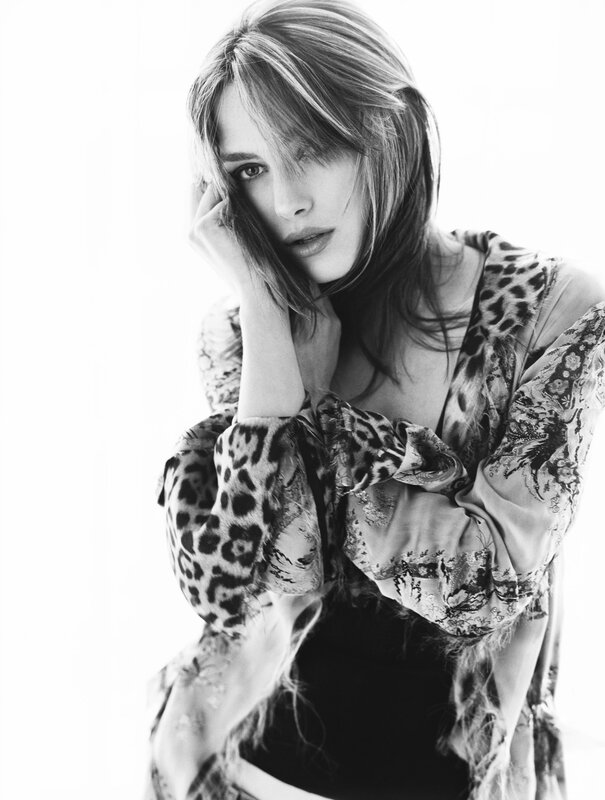 woman in leopard print top