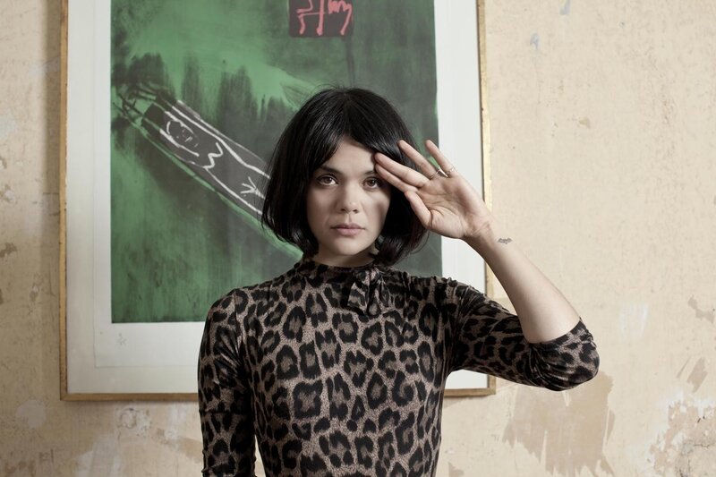 woman in leopard print top