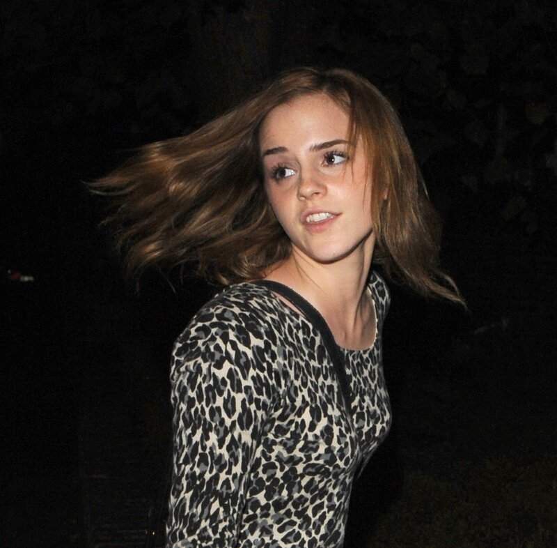 woman in leopard print top