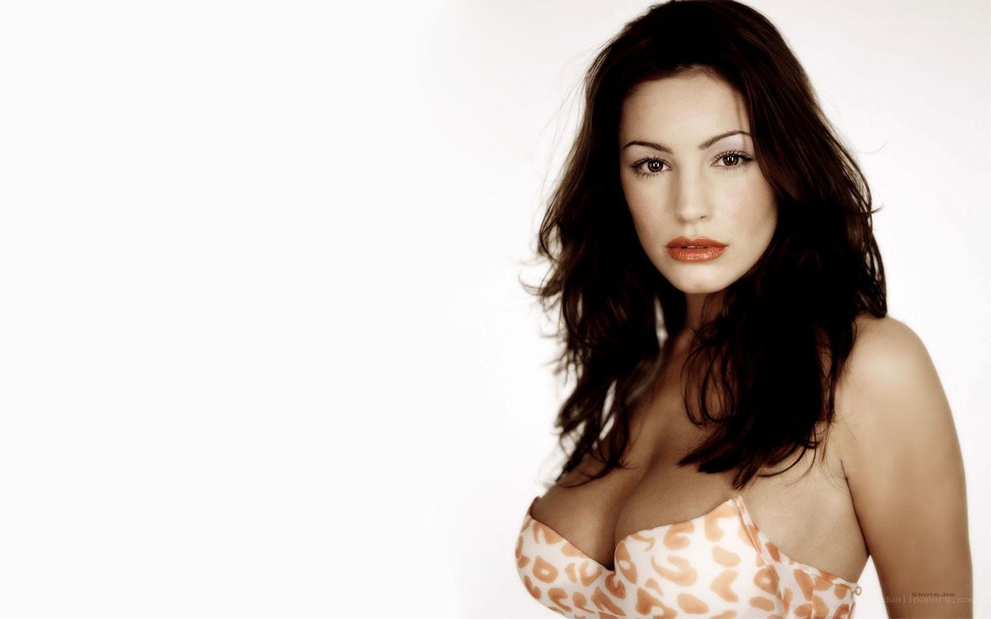 woman in leopard print top