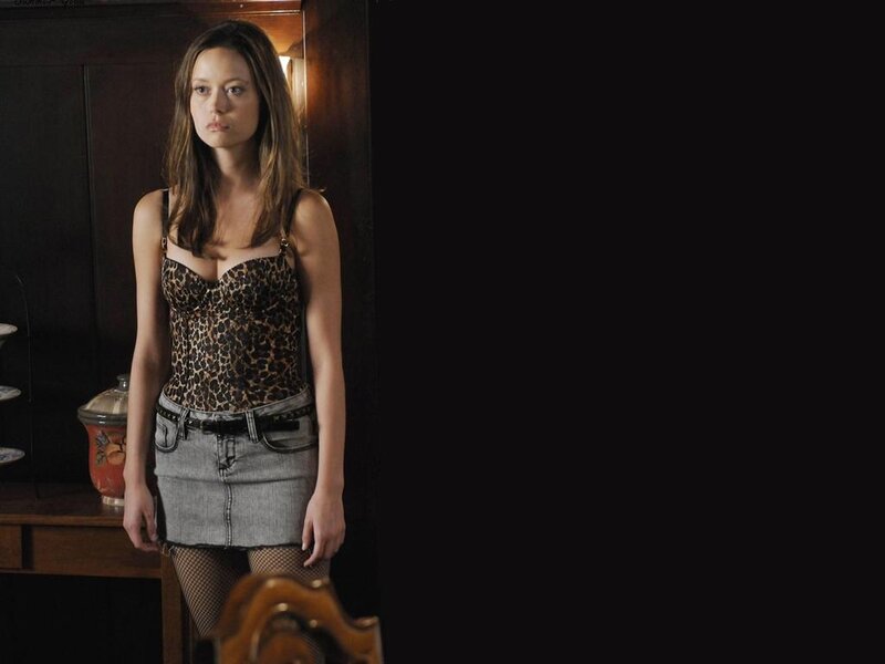 Woman in Leopard Top — Black, Dramatic