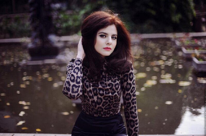 Woman in Leopard Top — Brown, Dramatic, Autumn
