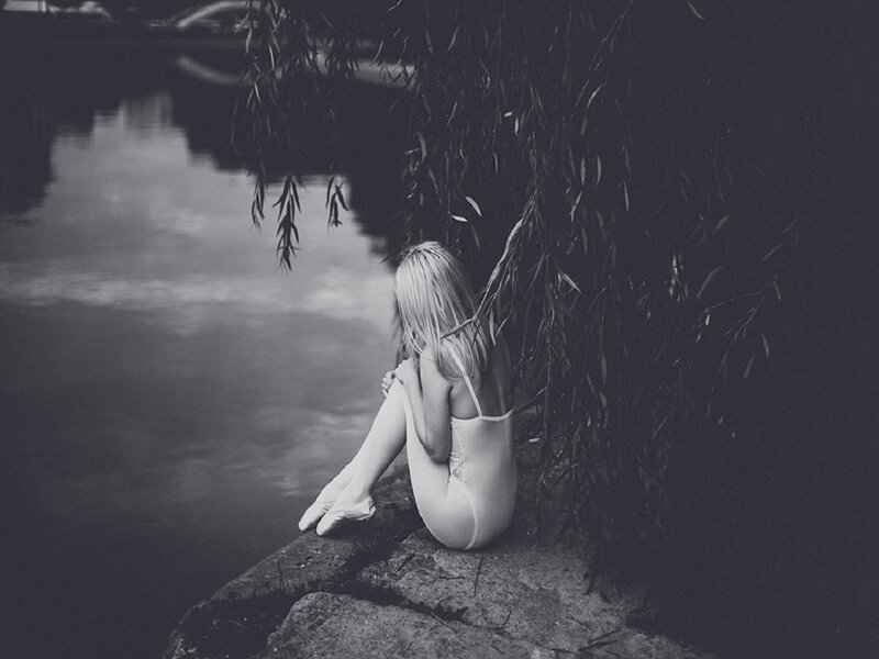 Woman in Leotard — Black