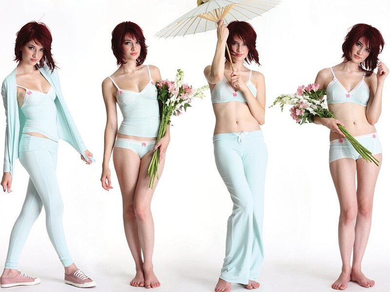 Woman in Light Blue Clothing