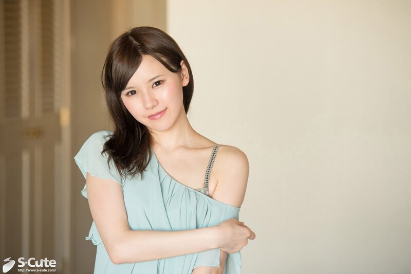 Woman in light blue dress