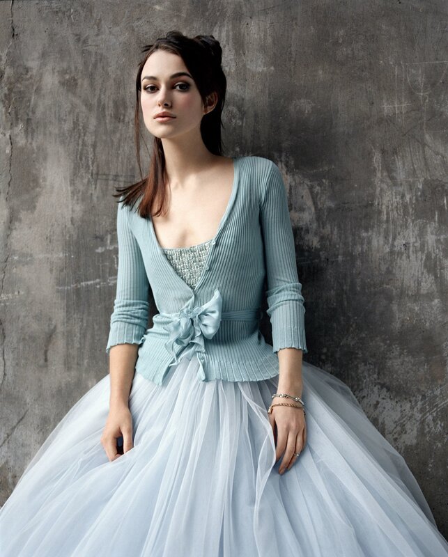 woman in light blue dress