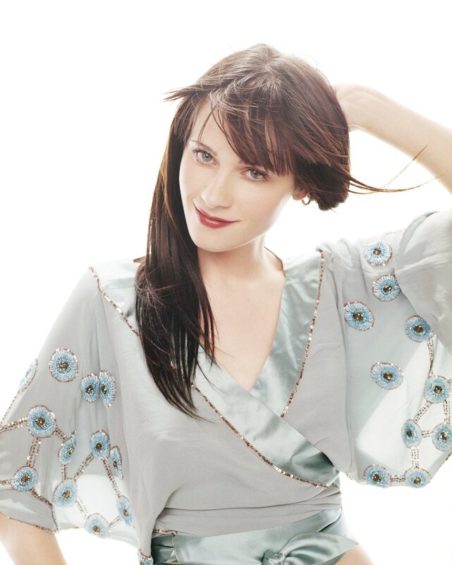 woman in light blue dress