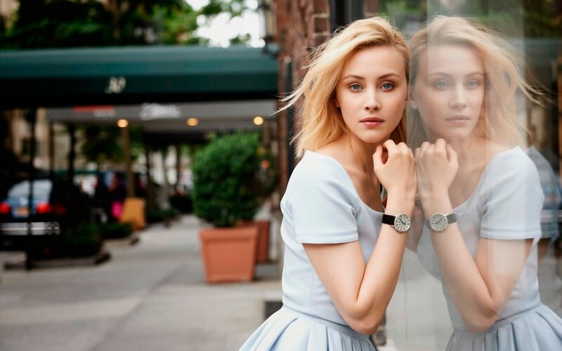 Woman in Light Blue Dress — Calm, Afternoon