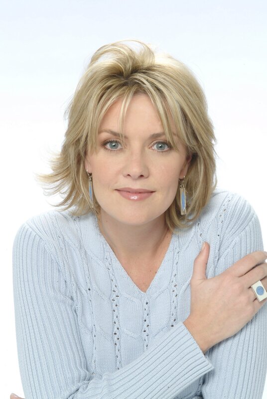 woman in light blue sweater