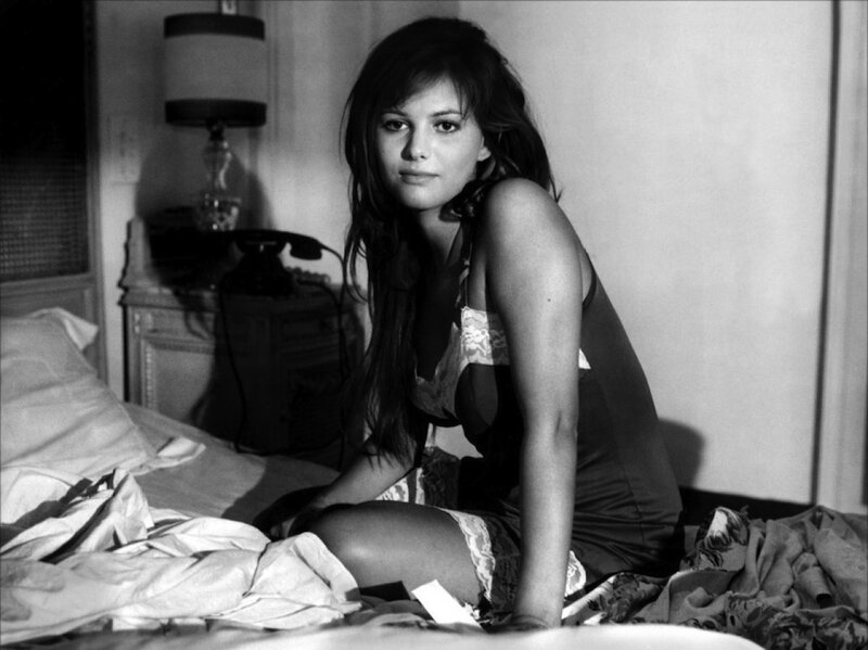 Woman in Lingerie on Bed — Black, Dramatic, Photograph, Lamp