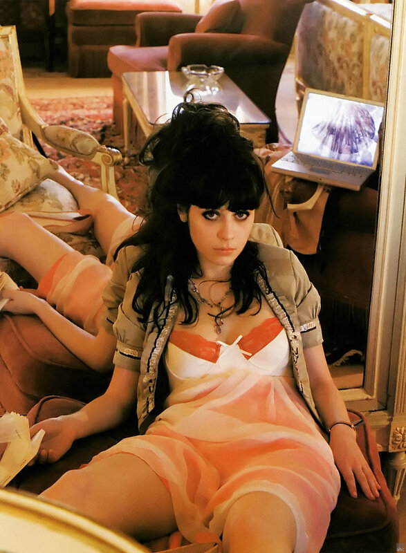 Woman in Lingerie — Pink, Dramatic, Photograph, Laptop
