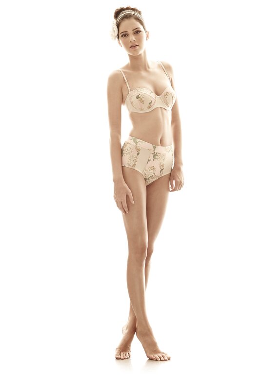 Woman in Lingerie — White, Neutral, Photograph, Headband