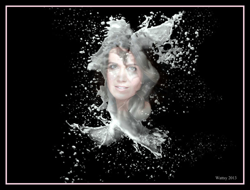 Woman in Liquid Splash