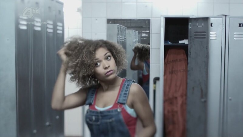 Woman in Locker Room — Gray