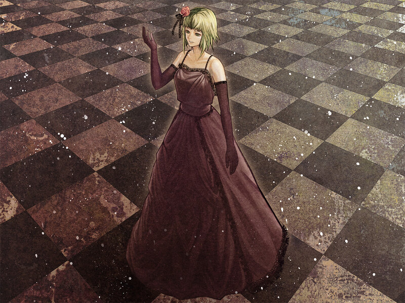 Woman in Long Dress — Brown, Dramatic, Digital Art