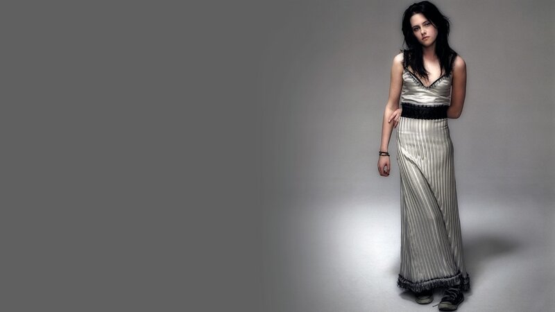 woman in long dress
