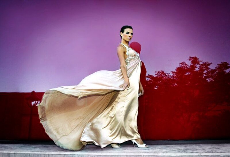 Woman in Long Gown