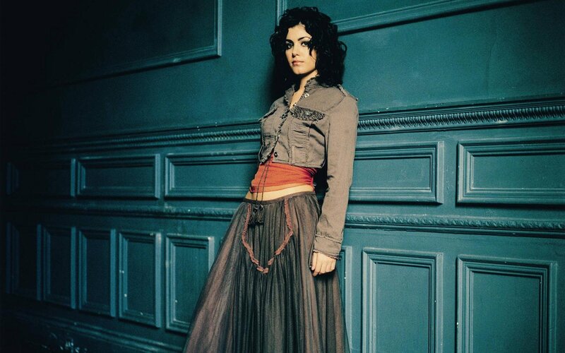 Woman in Long Skirt — Blue