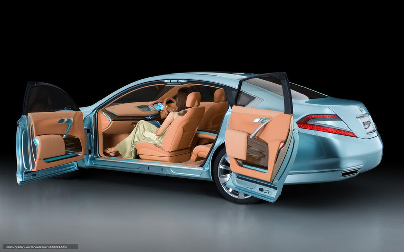 Woman in Luxury Car — Blue, Dramatic