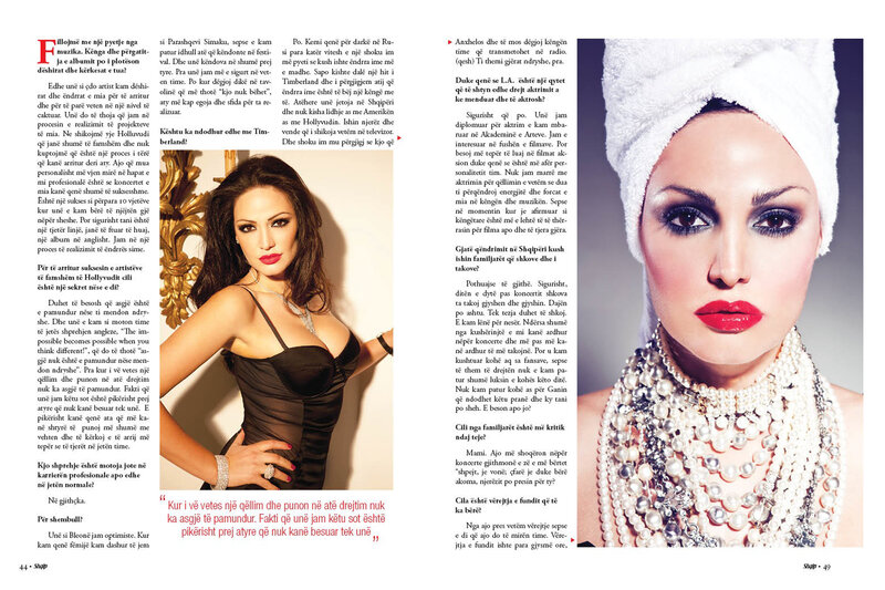Woman in Magazine Spread