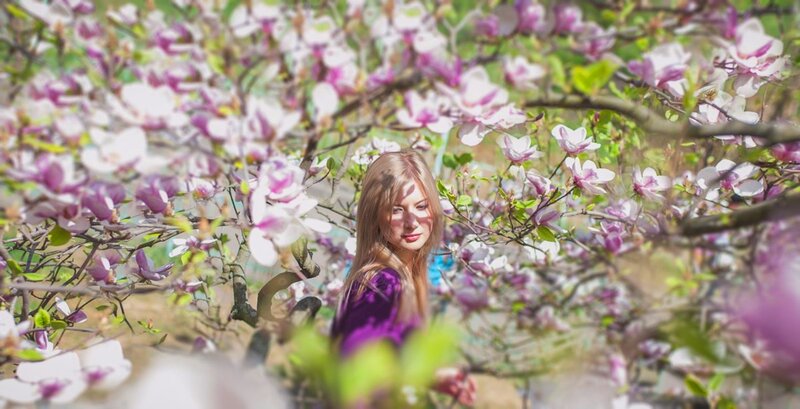 Woman in Magnolia Grove