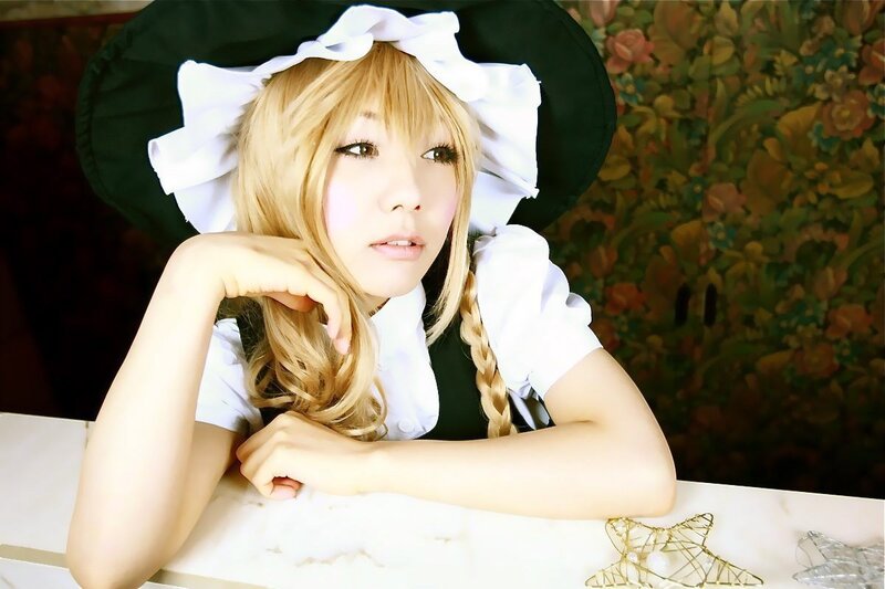 woman in maid costume