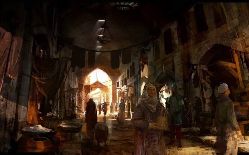 Woman in Market Alley — Brown
