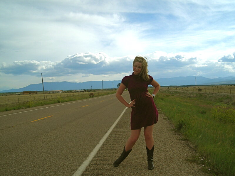 Woman in Maroon Dress — Outdoorsy